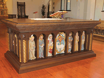 highly detailed liturgical furniture